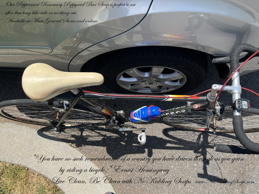 Peppermint Rosemary Poppyseed Shower/Bath Bar made with goat's milk